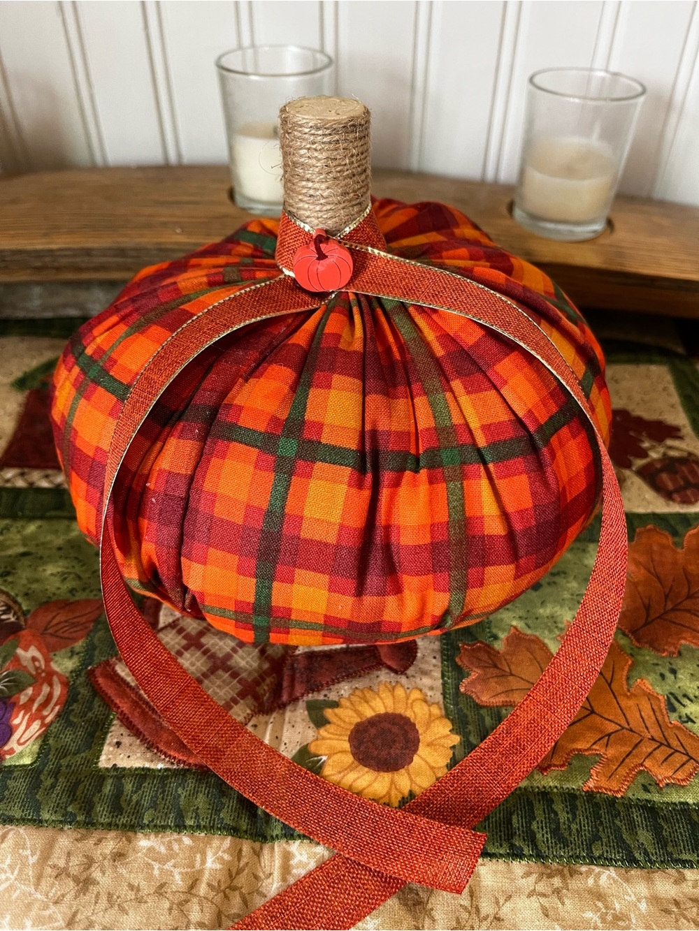 Hand made Fall Pumpkin Decor